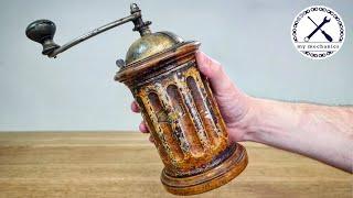 Antique Italian Coffee Grinder - Restoration