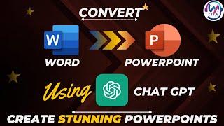 How to Convert a Word Document to PowerPoint Using Chat GPT