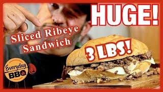 HUGE Steak Sandwich | Blackstone Griddle Recipes | Blackstone Griddle Steak | Everyday BBQ