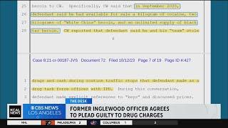 Former Inglewood police officer pleads guilty to drug charges