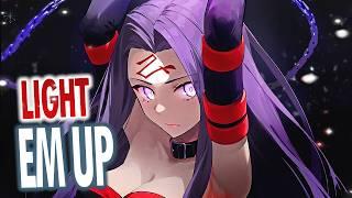 Nightcore - Light Em Up (Rock Version) (Lyrics)