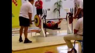 Olesya Lafina (RUS) 2.attempt: 110 kg - 2004 EPF European Women's Benchpress Championships