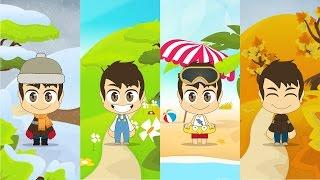 Learn Four Seasons in Arabic for Kids - تعلم الفصول الاربعة باللغة العربية للأطفال