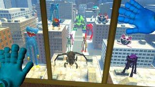 HUGE SCARY SMILING CREATURES FROM POPPY PLAYTIME 4 HAVE TAKEN OVER THE CITY | PART 2 - GARRY`S MOD