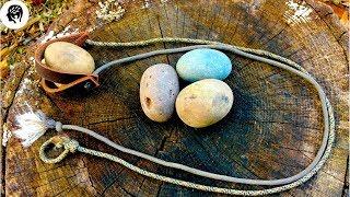 Shepherd Sling: amazing accuracy with primitive rock ammunition!