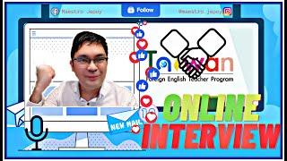 Teacher Online Interview II Public School English Teacher in Taiwan