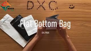 High barrier Aluminum foil matt flat bottom pocket zipper coffee bean pouch with valve|DXC PACK