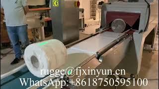 Full automatic labeling maxi roll paper shrink packing machine