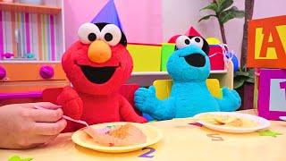 Best Sesame Street Birthday Party! Elmo and Cookie Monster Compilation Video