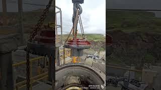cone crusher hub dismantle #crushermachine #metso #hailstone #propel #construction #shortvideo
