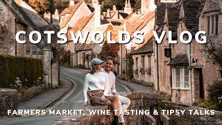 Cotswolds VLOG Pt. 3 | Farmers Market, Wine Tasting, & Tipsy Talks