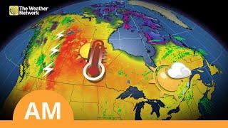 Canada's National Forecast: Wildfires Affecting Air Quality in Many Rregions