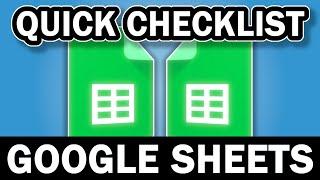 Create A Checklist In Google Sheets Quickly | usemybox