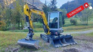 presentation | excavator Wacker Neuson ET35 #excavator #mountains  #herbst