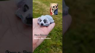 3D pet portrait memorial keepsake made with ashes