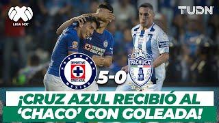 ¡Qué goliza! El triste regreso del 'Chaco' Giménez al Azul | Cruz Azul 5-0 Pachuca - 2018 | TUDN