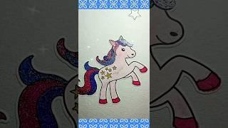 Colouring a magic horse #shorts