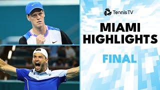 Jannik Sinner vs Grigor Dimitrov For The Title | Miami 2024 Final Highlights