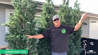 Artificial Cedar Trees | Modern Fence & Deck