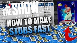 HOW TO MAKE STUBS FAST IN MLB THE SHOW 20 (TUTORIAL AND TIPS)