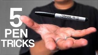 5 AMAZING Pen Magic Tricks Anyone Can Do | Revealed