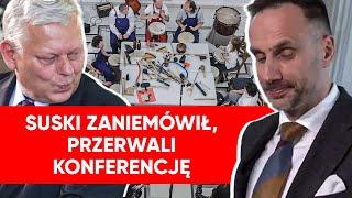 Suski zdębiał. Przerwali konferencję. Incydent na wystąpieniu