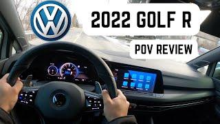 2022 Volkswagen Golf R Test Drive, POV REVIEW // Best AWD Hatchback in Canada? [4K]