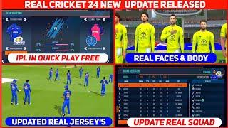 Real Cricket 24 New Update Launched | Licence Teams,Real Faces & More | Rc24 New Update Today Review