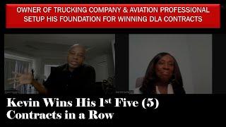 Winning DLA Contracts | Kevin Wins His 1st Five 5 Contracts in Row with Two 2 More on the Way