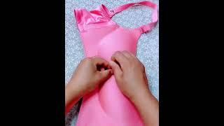 Use a needle and thread to gather the bra stitch