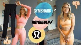 NEW ACTIVEWEAR HAUL // Gymshark, DoYouEven and Lululemon Review