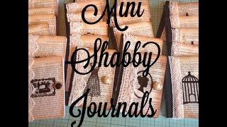 Craft Fair Idea #2:  Mini Shabby Journals! (with tutorial) 2015