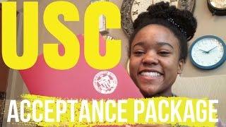 Opening my USC Acceptance Package! +SCHOLARSHIP