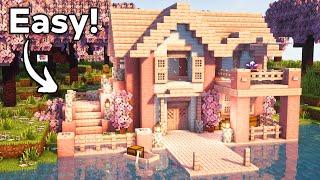 Minecraft: Cherry Blossom Survival House Tutorial