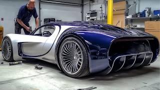 Men Build Custom BUGATTI Using 3 Old Cars | Start to Finish by @DashingAxe