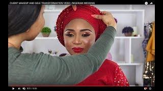 NIGERIAN WEDDING MAKEUP AND GELE TRANSFORMATION| NIGERIAN BRIDAL MAKEUP