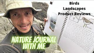 Nature Journal With Me: Rocky Coast, Landscape, Birds, Using White Ink, Products