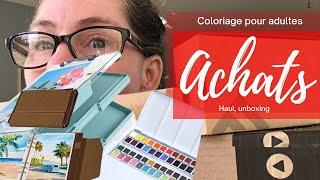 [ ACHATS ] HAUL- UNBOXING ️ COLORIAGE ️Amazon