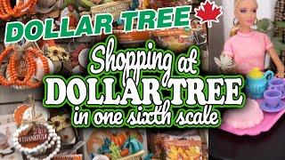 Shopping at DOLLAR TREE for Miniatures in One Sixth Scale