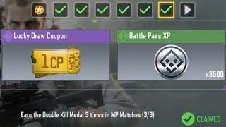 Call Of Duty Mobile Earn the Double Kill Medal 3 times in MP Matches Task Complete