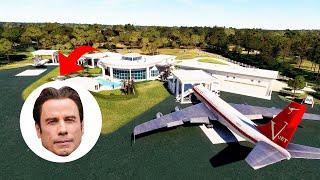 A mansão do John Travolta possui um aeroporto e eu pousei aviões lá