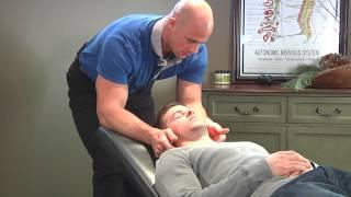 Chiropractic Knee and Spinal Adjustment on a CrossFit Competitor (Male Doctor, Male Patient)