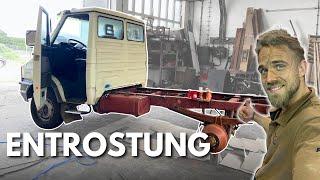  Iveco turboDaily 4x4 Leiterrahmen Entrostung + Behandlung | Vlog 3