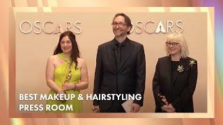 'The Substance' Best Makeup and Hairstyling Press Room Speech | 97th Oscars (2025)