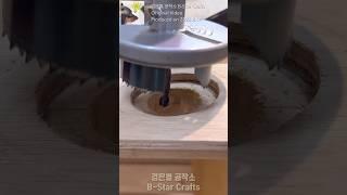 Easy way to widen a hole / woodworking DIY