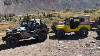 Vintage Jeeps on the Colorado Flatfender Club Fall Colors Tour