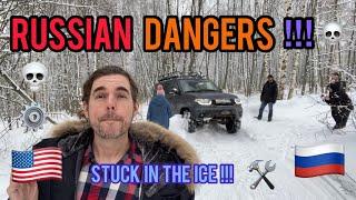 AMERICANS Stuck in RUSSIAN Ice!!!️Outside of MOSCOW!@PavelKabanovA 