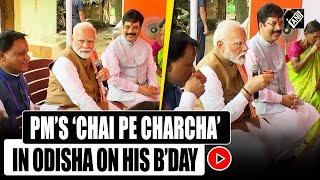 Watch: PM Modi’s ‘Chai Pe Charcha’ with PM Awas Yojana beneficiaries in Bhubaneswar