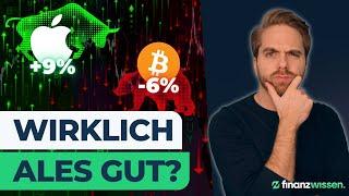 AI: Durchbruch für Apple Aktie? Bitcoin hat Probleme...