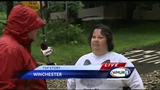 Route 119 in Winchester washed out due to flooding